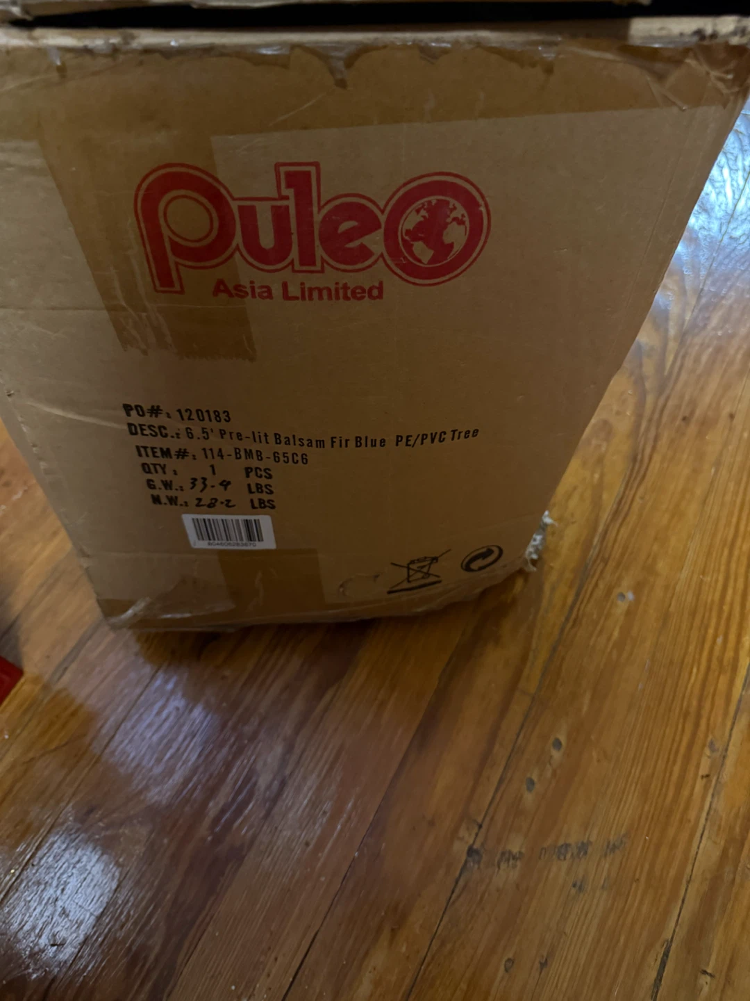 Puleo 6.5' Pre-lit Balsam Fir Christmas Tree - photo 2