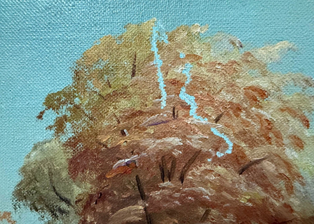 Vintage Landscape Painting - photo 3