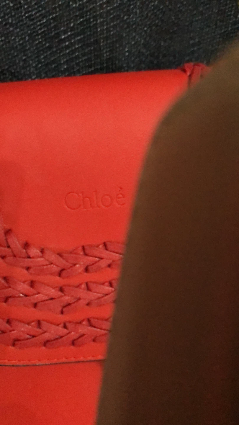 Chloé Red Leather Saddle Bag used good condition - photo 2