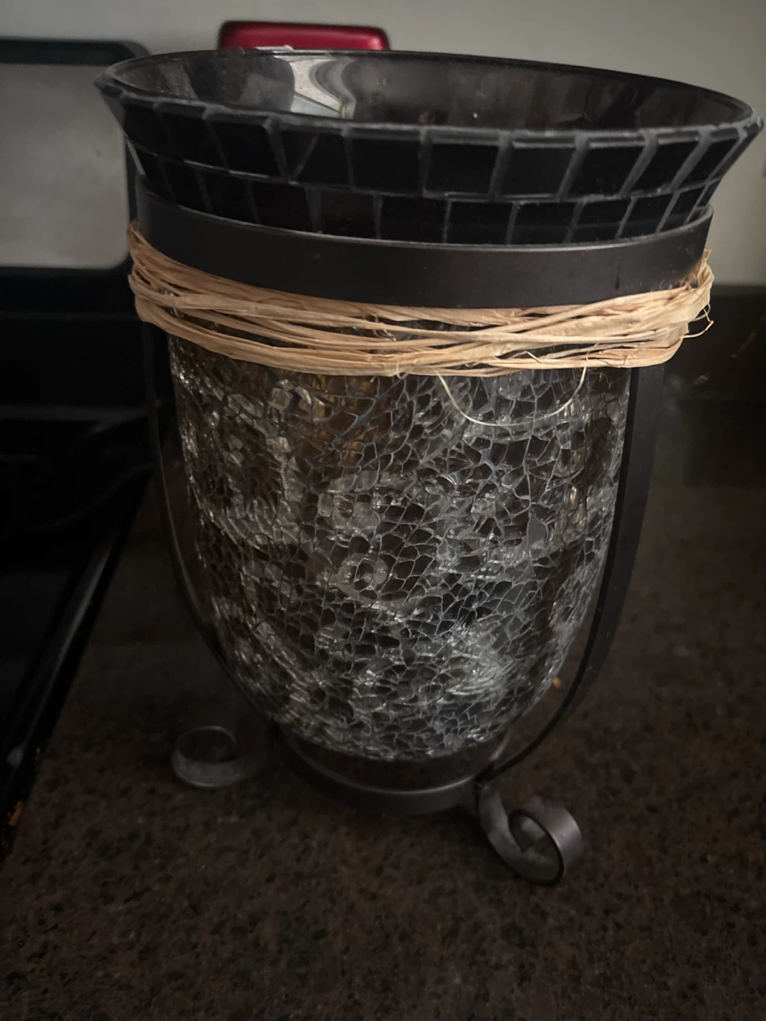 Mosaic Glass Vase/Planter