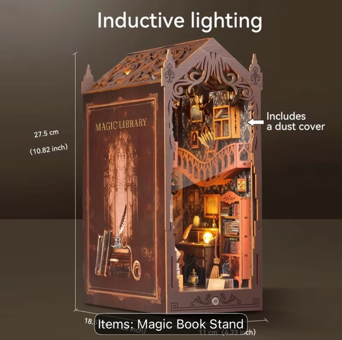 Magic Library Book Nook Kit / 3D puzzle / DIY craft - photo 2