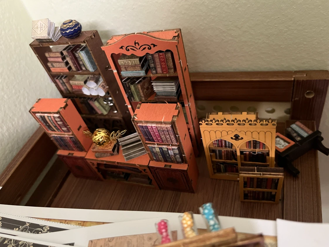 Magic Library Book Nook Kit / 3D puzzle / DIY craft - photo 4