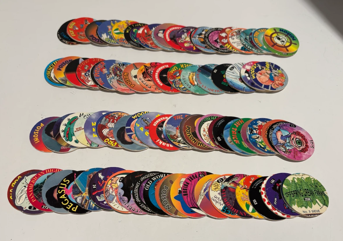 POG & Other Milk Cap Collection - 100 Random POGS Vintage 1990’s