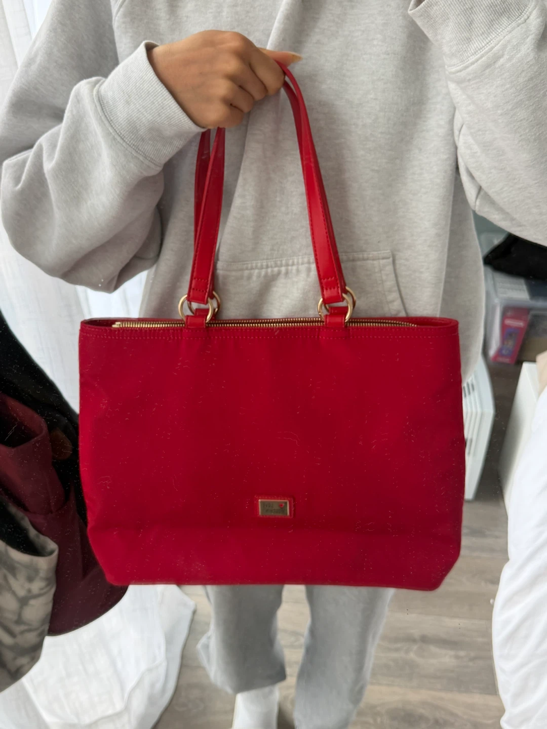 *new* red moschino work tote bag - photo 2