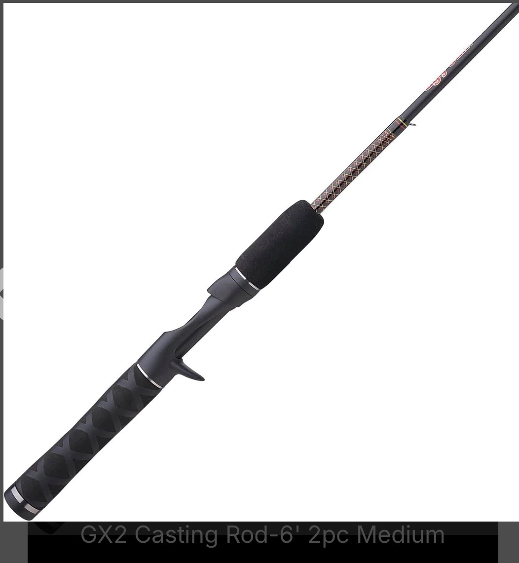 Ugly Stik GX2 Casting Rod - 6' 2pc Medium