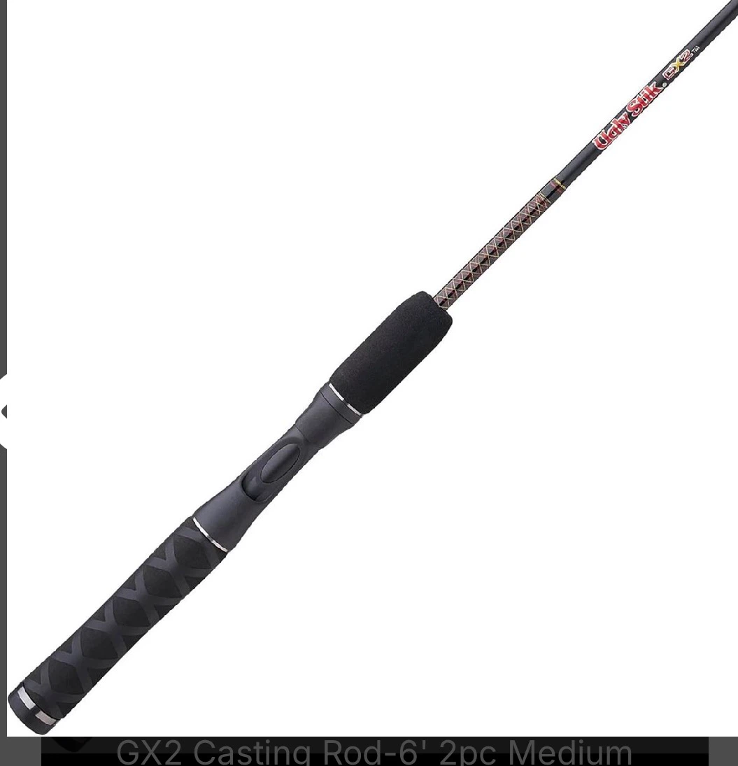 Ugly Stik GX2 Casting Rod - 6' 2pc Medium - photo 3