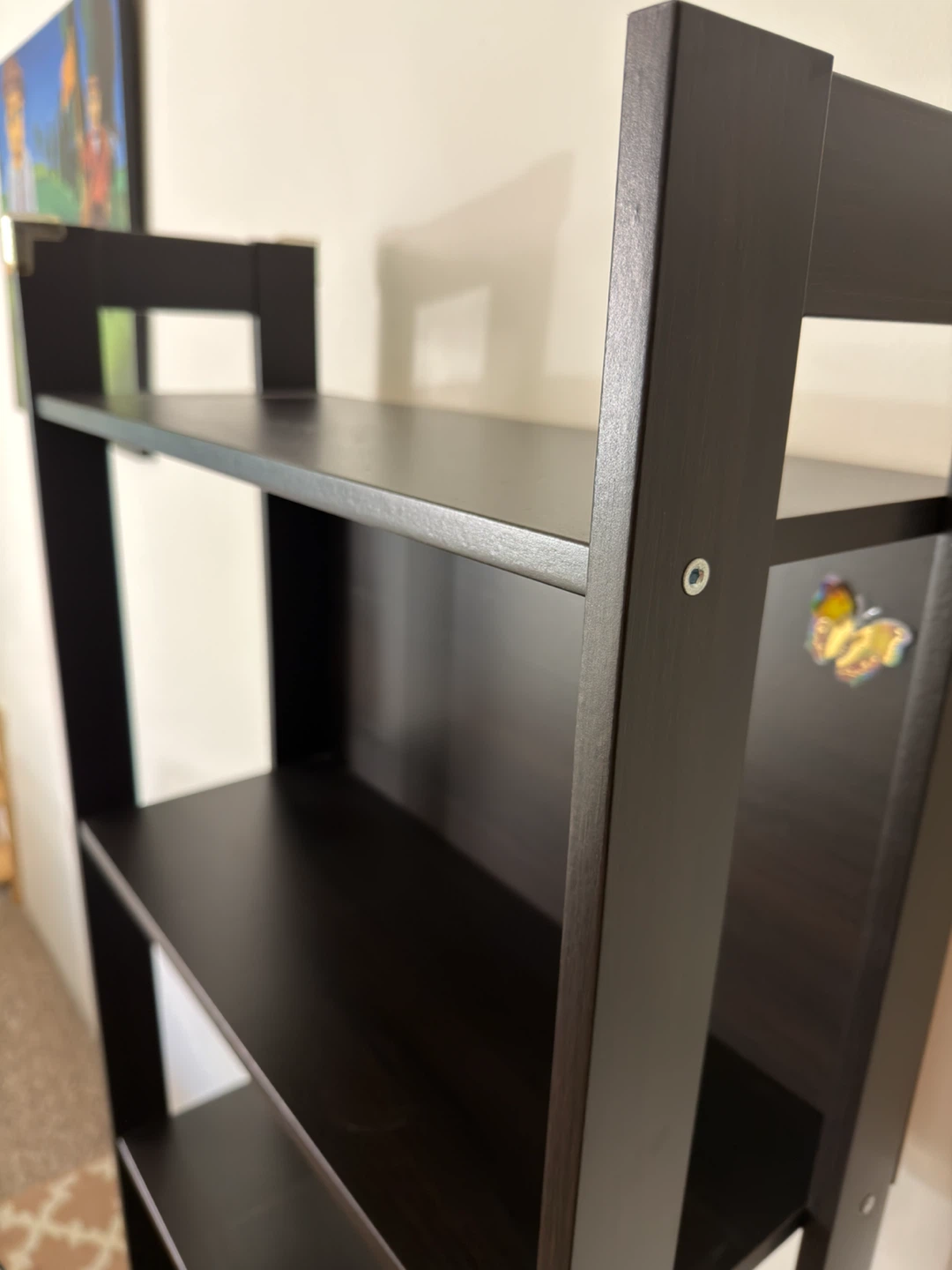 Dark Brown Ladder Bookshelf - photo 2
