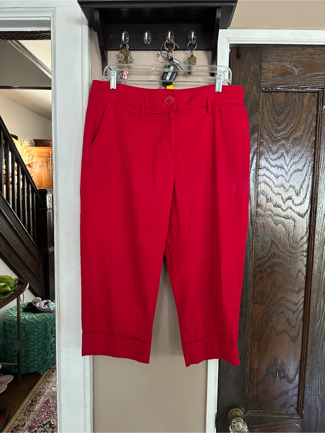 La Vita Red Capris Size 12
