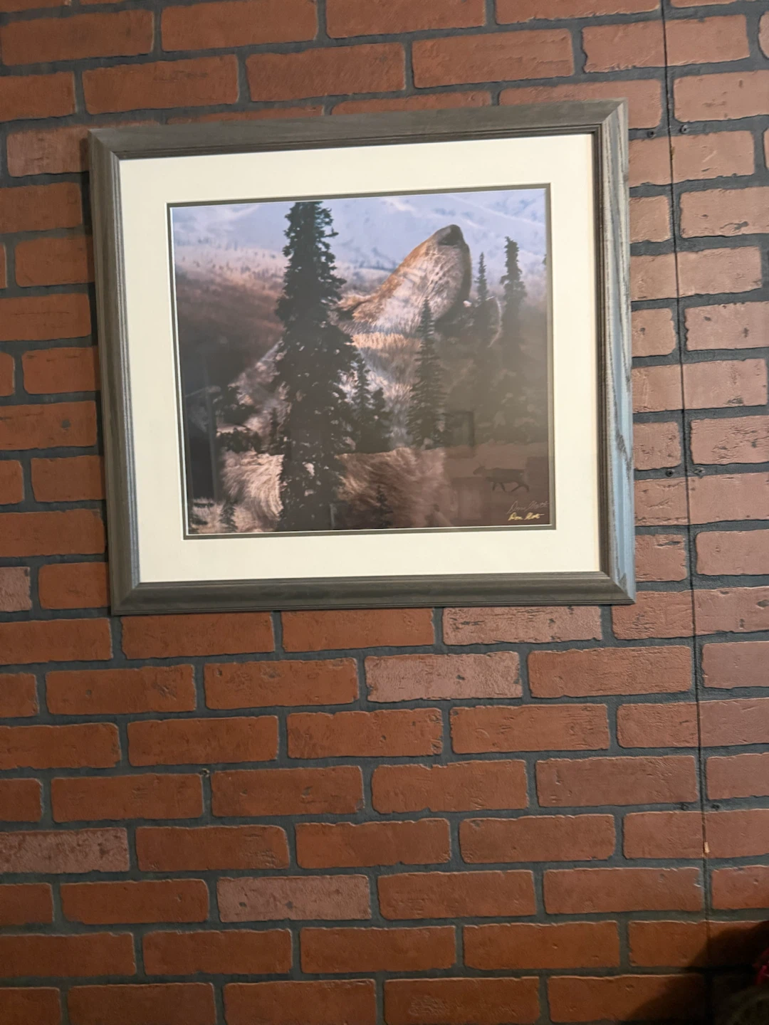 Framed Wolf Art Print