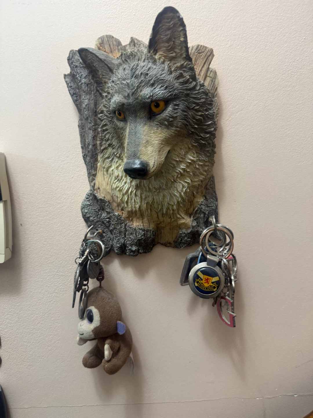 Wolf Head Wall Mounted Key Holder