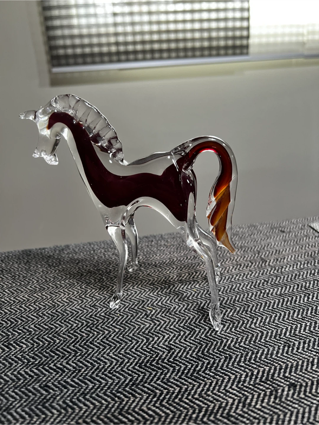 Vintage handcrafted Italian Murano glass horse