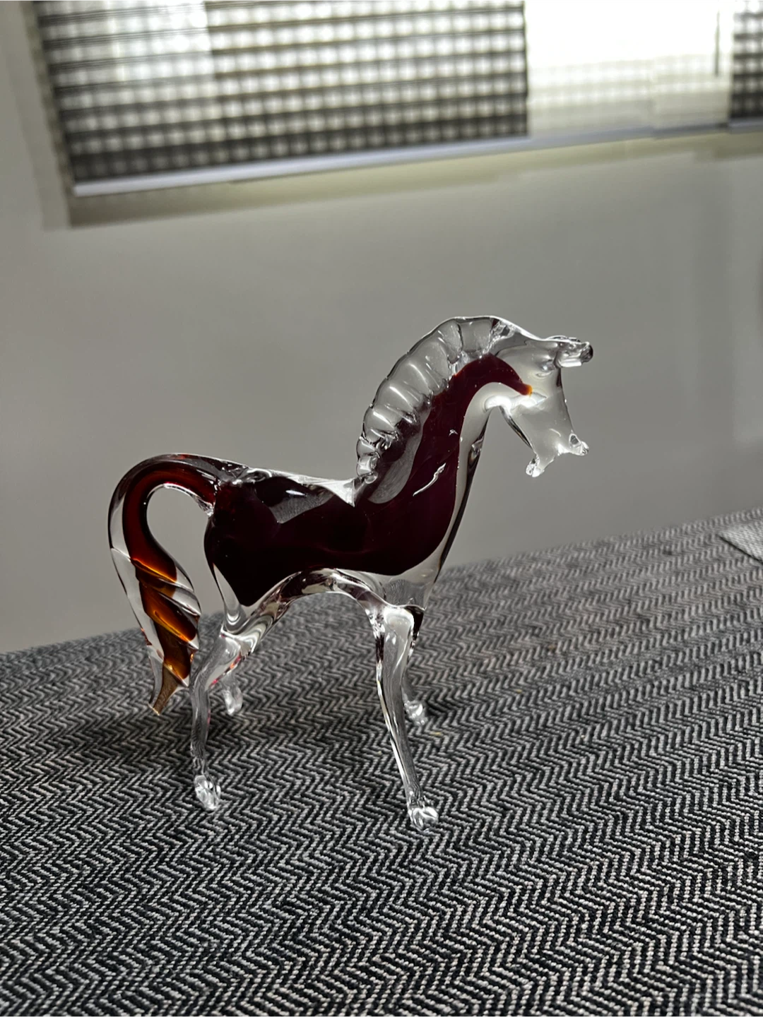 Vintage handcrafted Italian Murano glass horse - photo 3