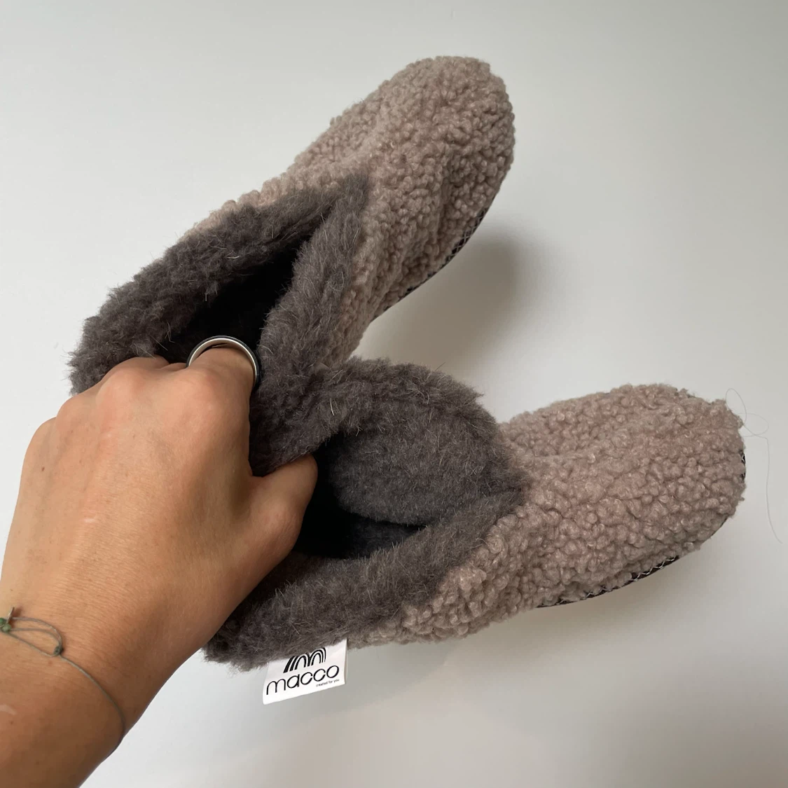 Women’s wool slippers Macco, EU 37/38, US  6.5 to 7 - photo 2
