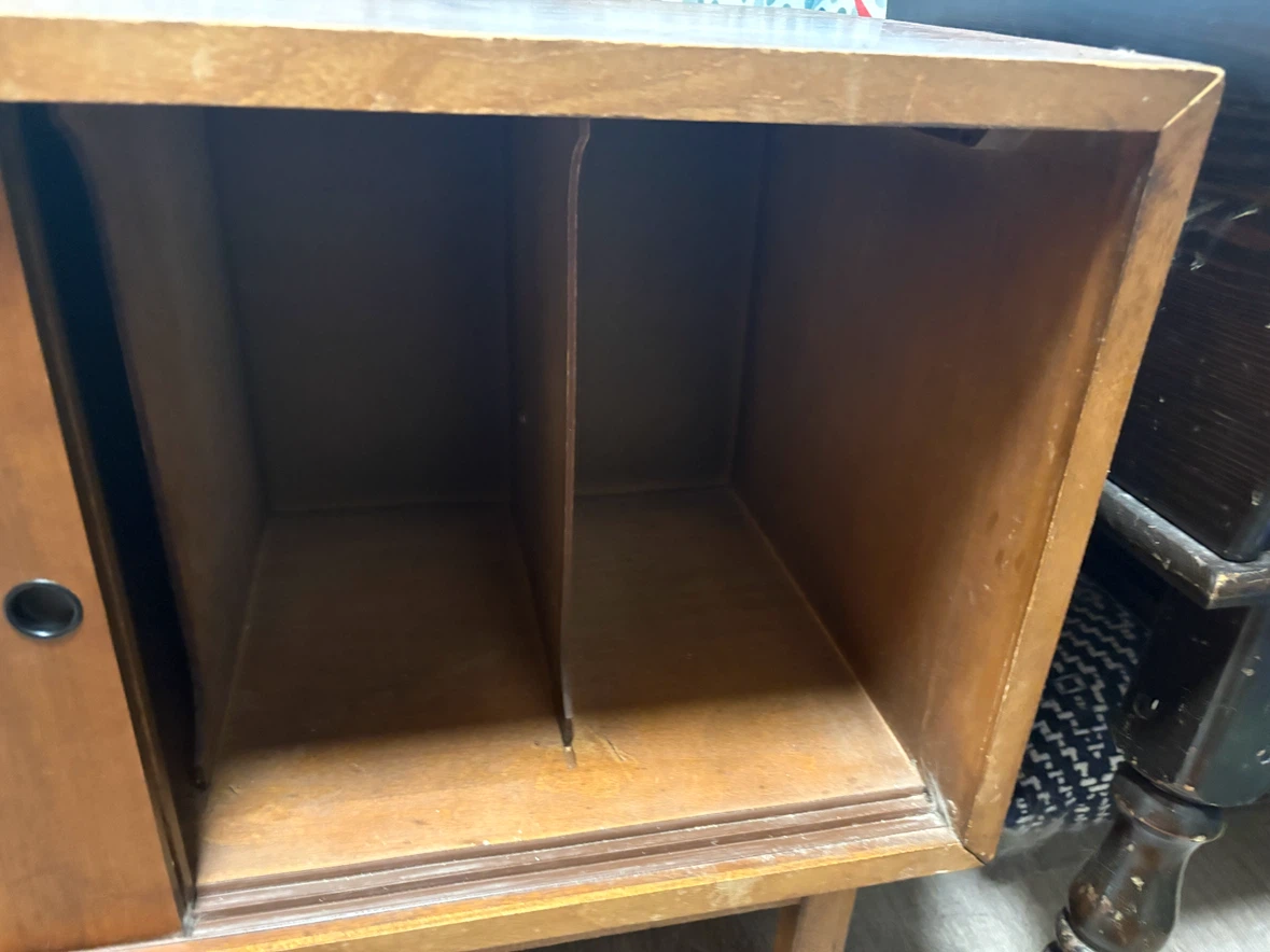 Mid Century Wood Cabinet - photo 2