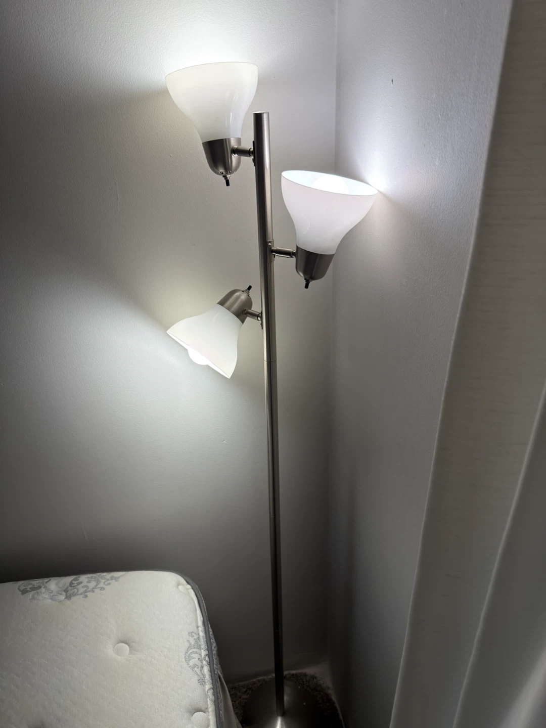 Torchiere Floor Lamp with 3 Lights