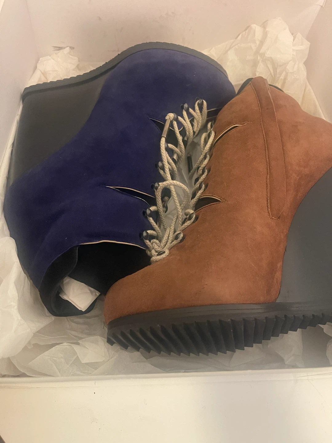 Pierre Hardy Wedge Ankle Boots - Size 37.5 - photo 3