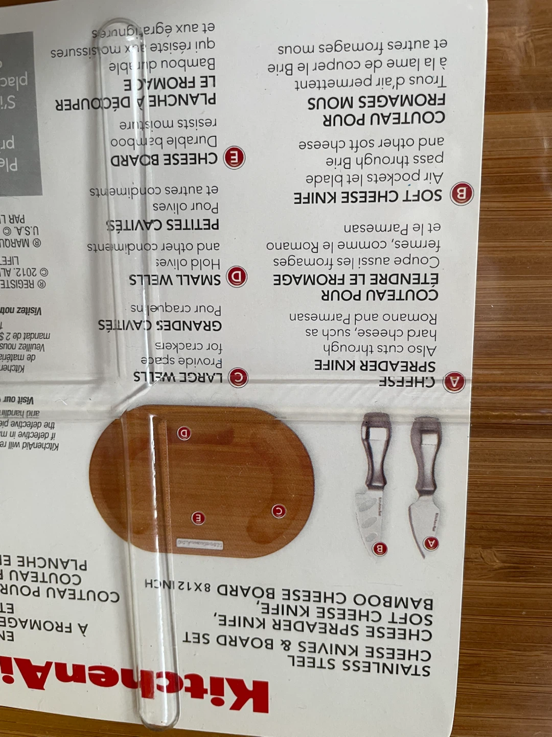 Charcuterie Cheese Knife & Board Set - photo 4