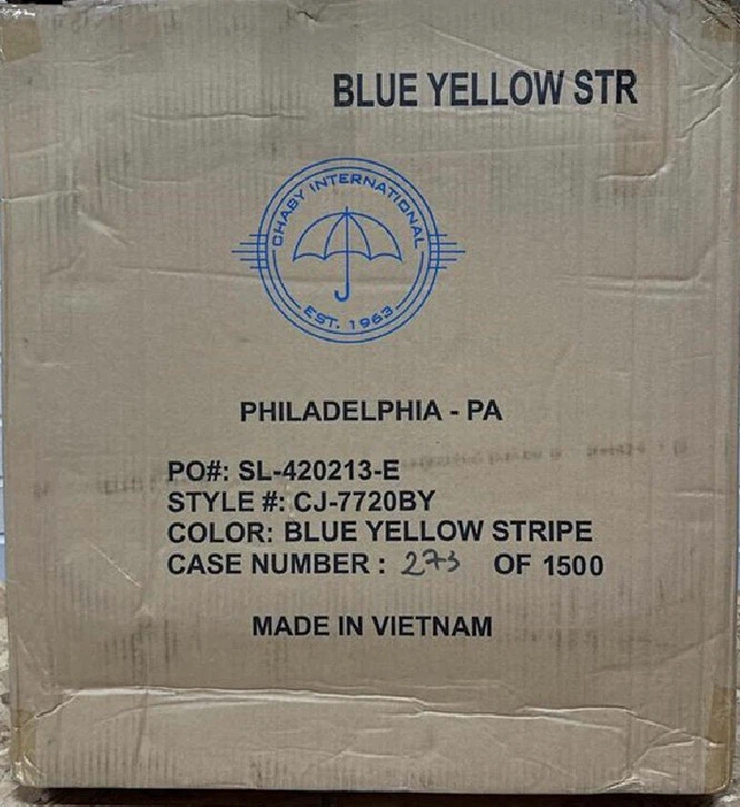 Caribbean Joe Folding Beach Chair - Blue Yellow Stripe - photo 5