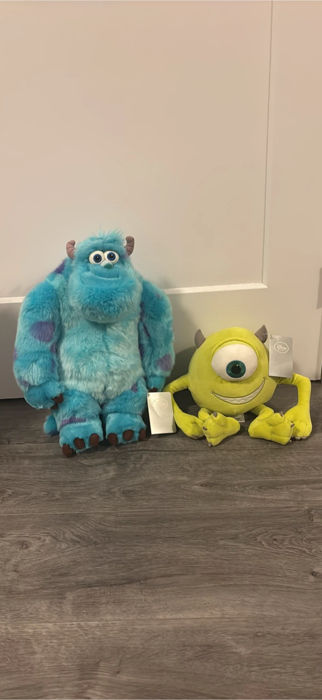 Disney Monsters Inc. Sulley & Mike Wazowski Plush Toys