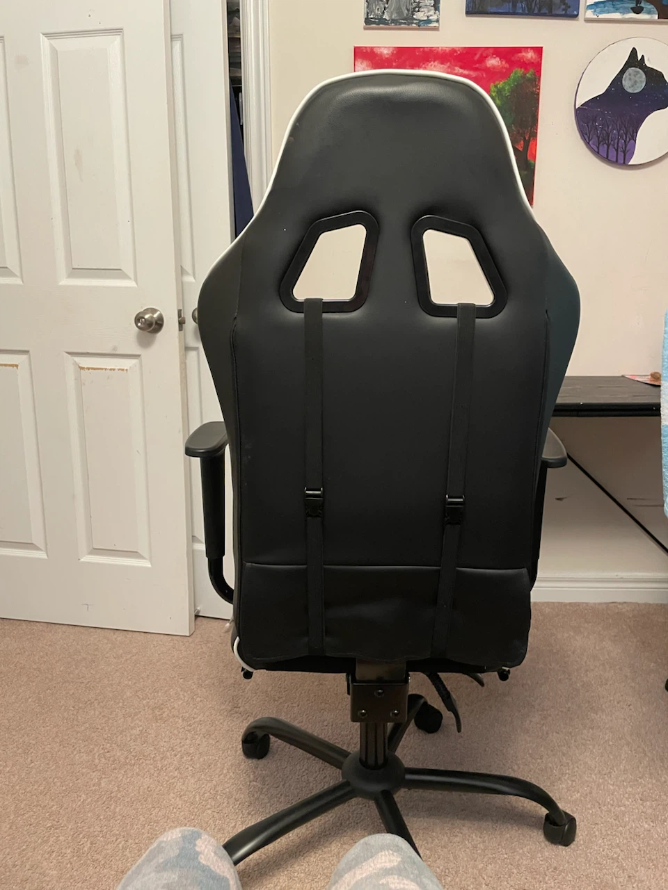 Black and White Gaming Chair - photo 2