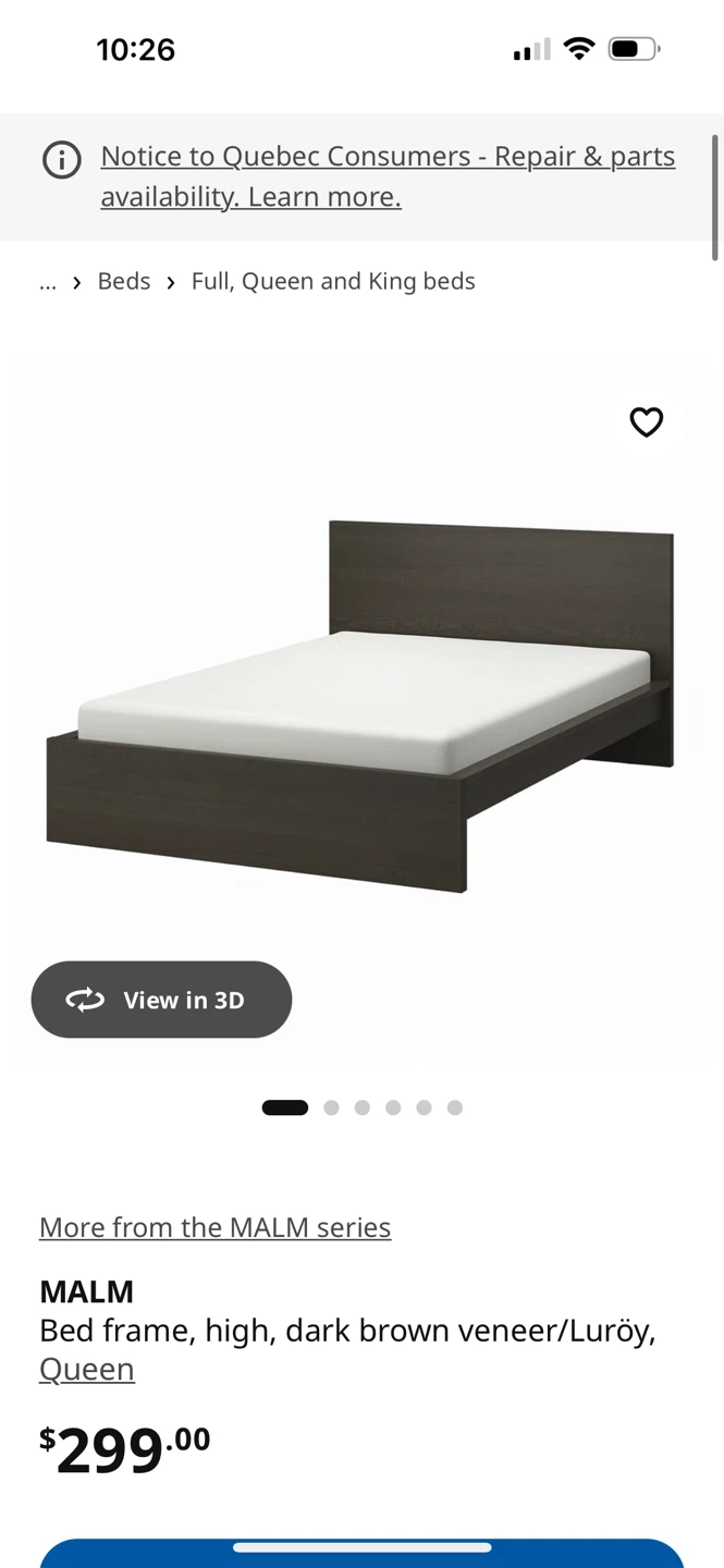 Like 🆕- IKEA MALM High Bed Frame - Queen - photo 4