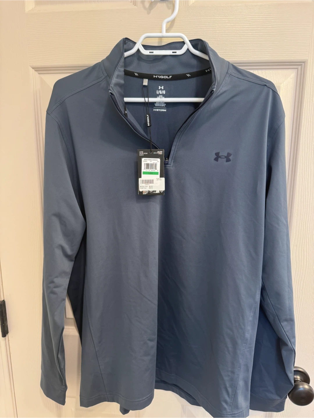 Under Armour Golf 1/2 Zip Pullover - Grey - L/G
