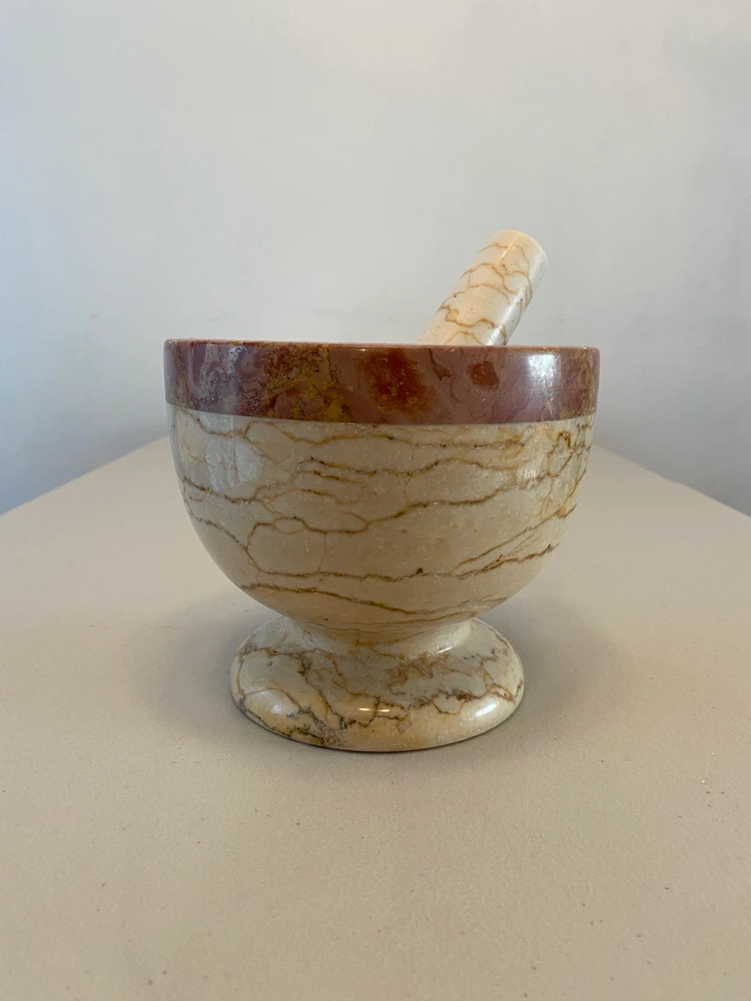 Large marble mortar and pestle