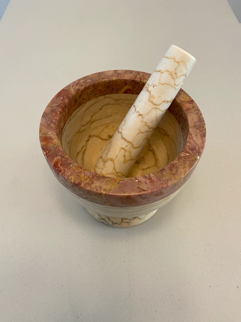 Large marble mortar and pestle - photo 2