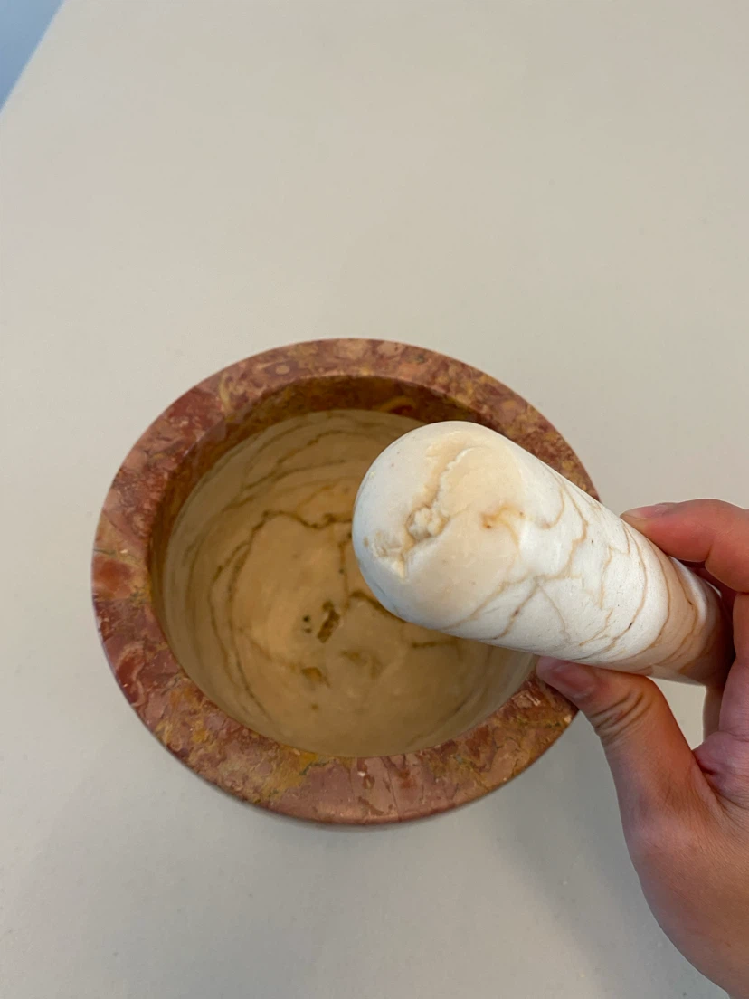 Large marble mortar and pestle - photo 4