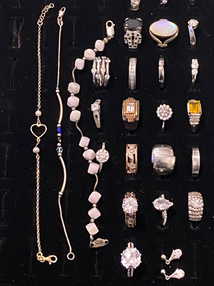 Assorted Sterling Silver Rings and Bracelets