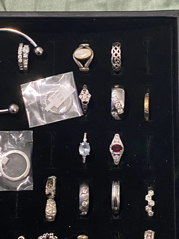 Assorted Sterling Silver Rings and Bracelets - photo 2