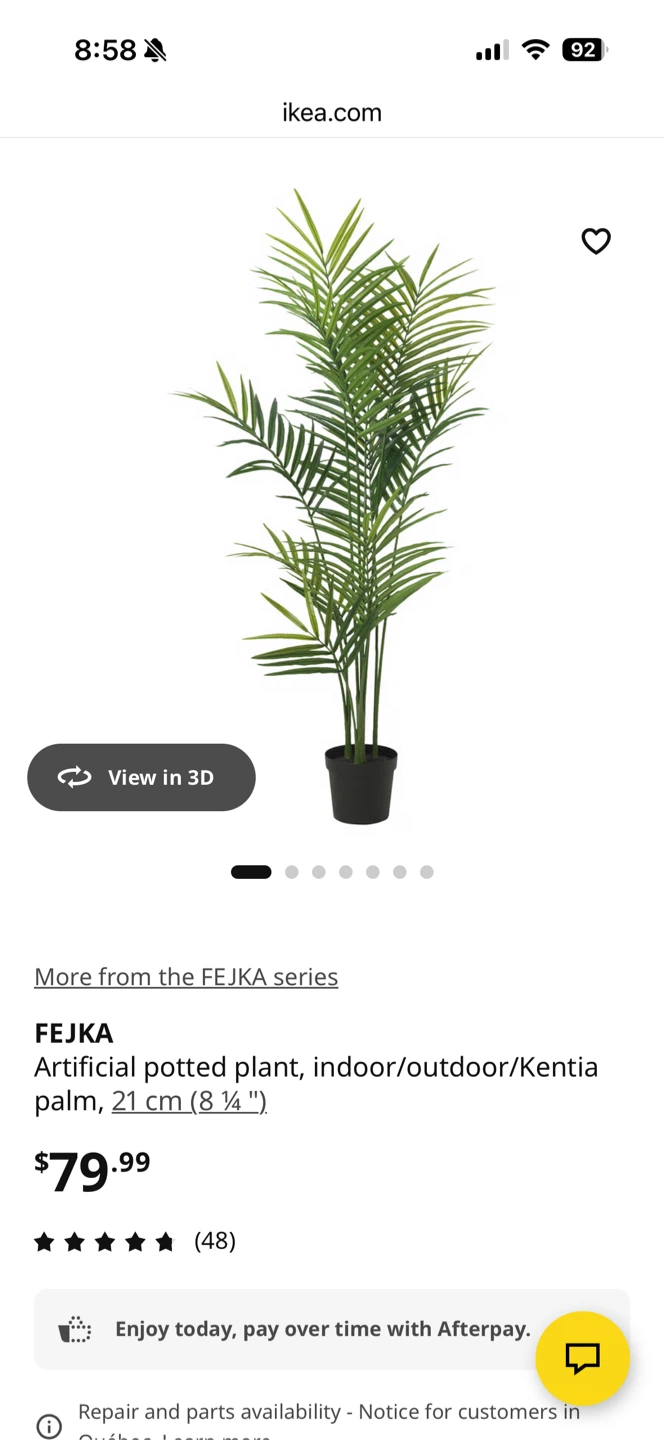 IKEA FEJKA Artificial Kentia Palm Plant plus Pot - photo 3