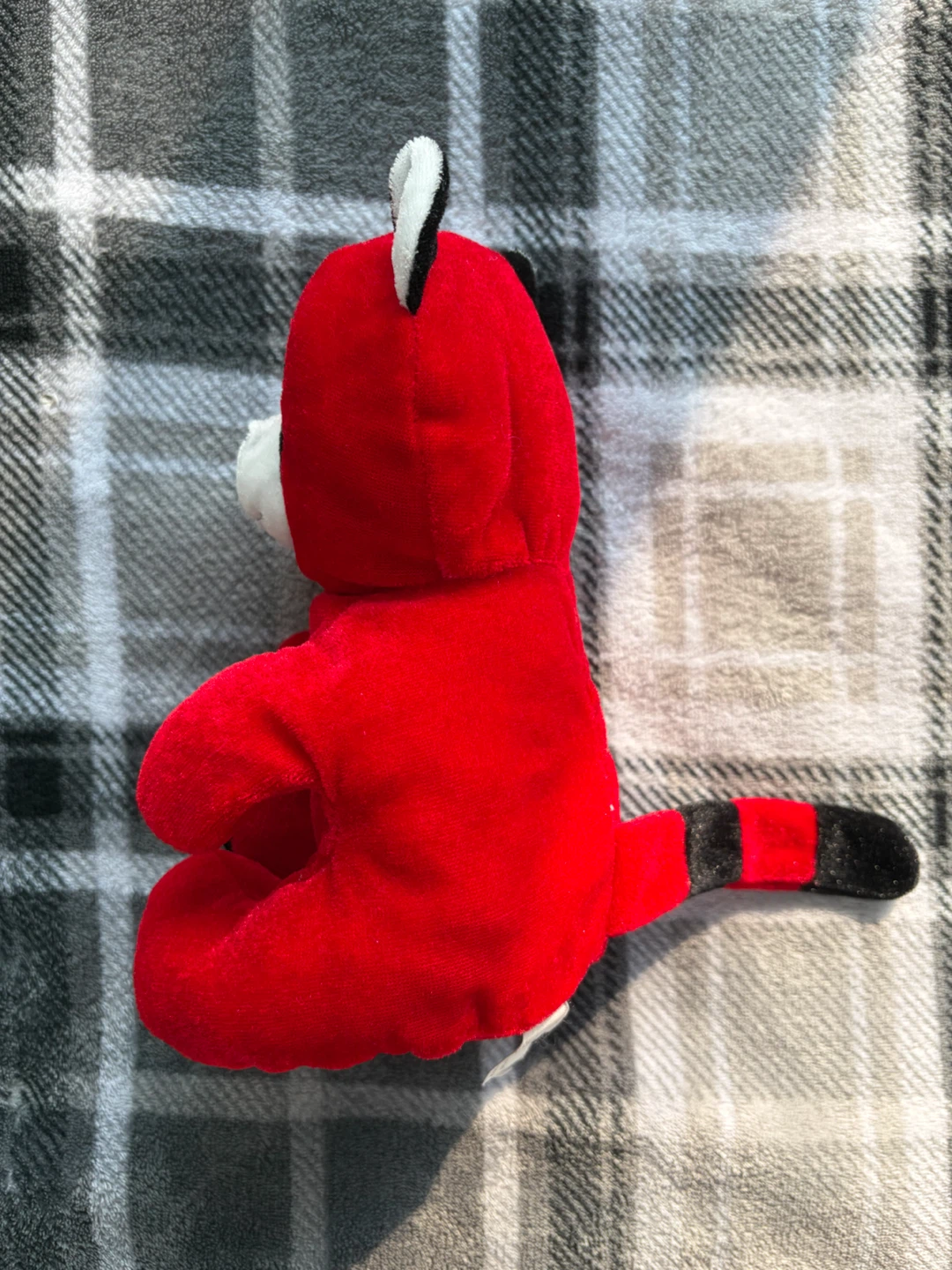 Red Raccoon Plush Toy - photo 2