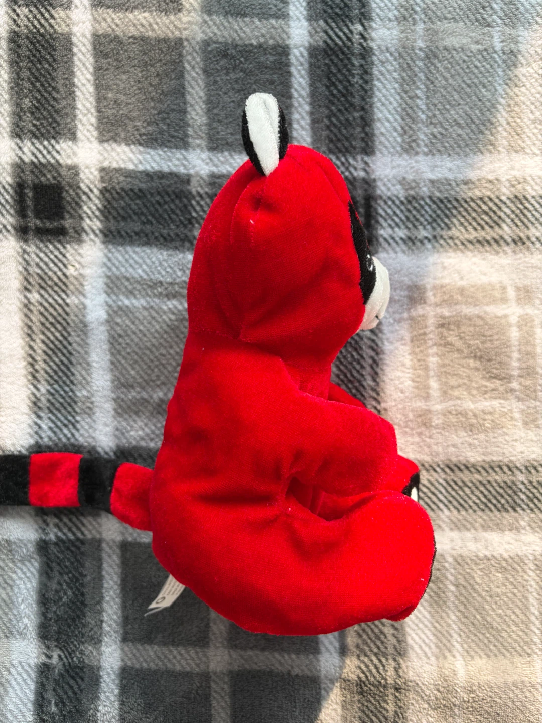Red Raccoon Plush Toy - photo 4