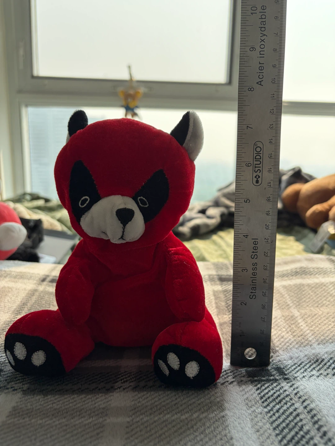 Red Raccoon Plush Toy - photo 5