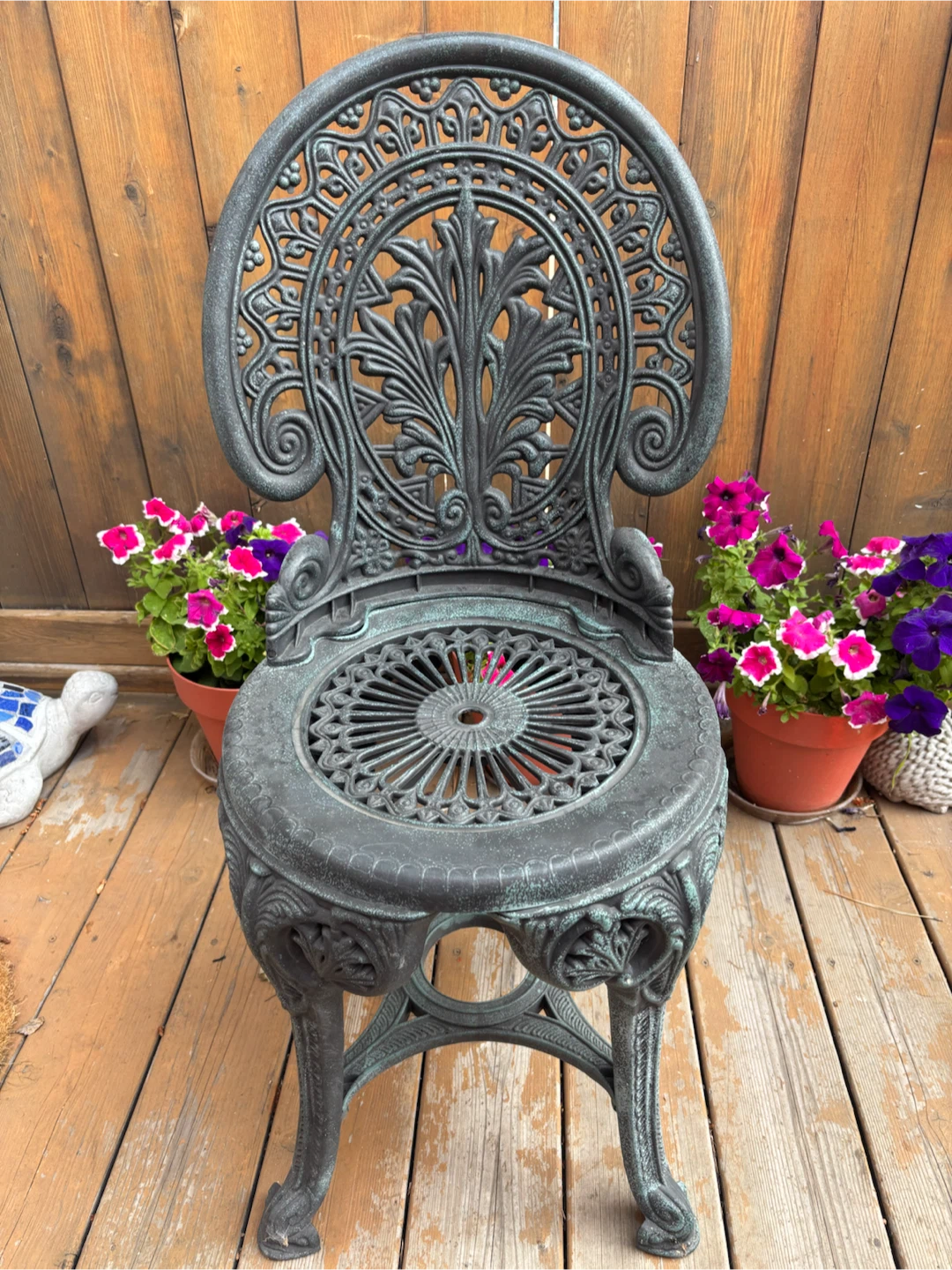 Ornate plastic resin Patio Chair