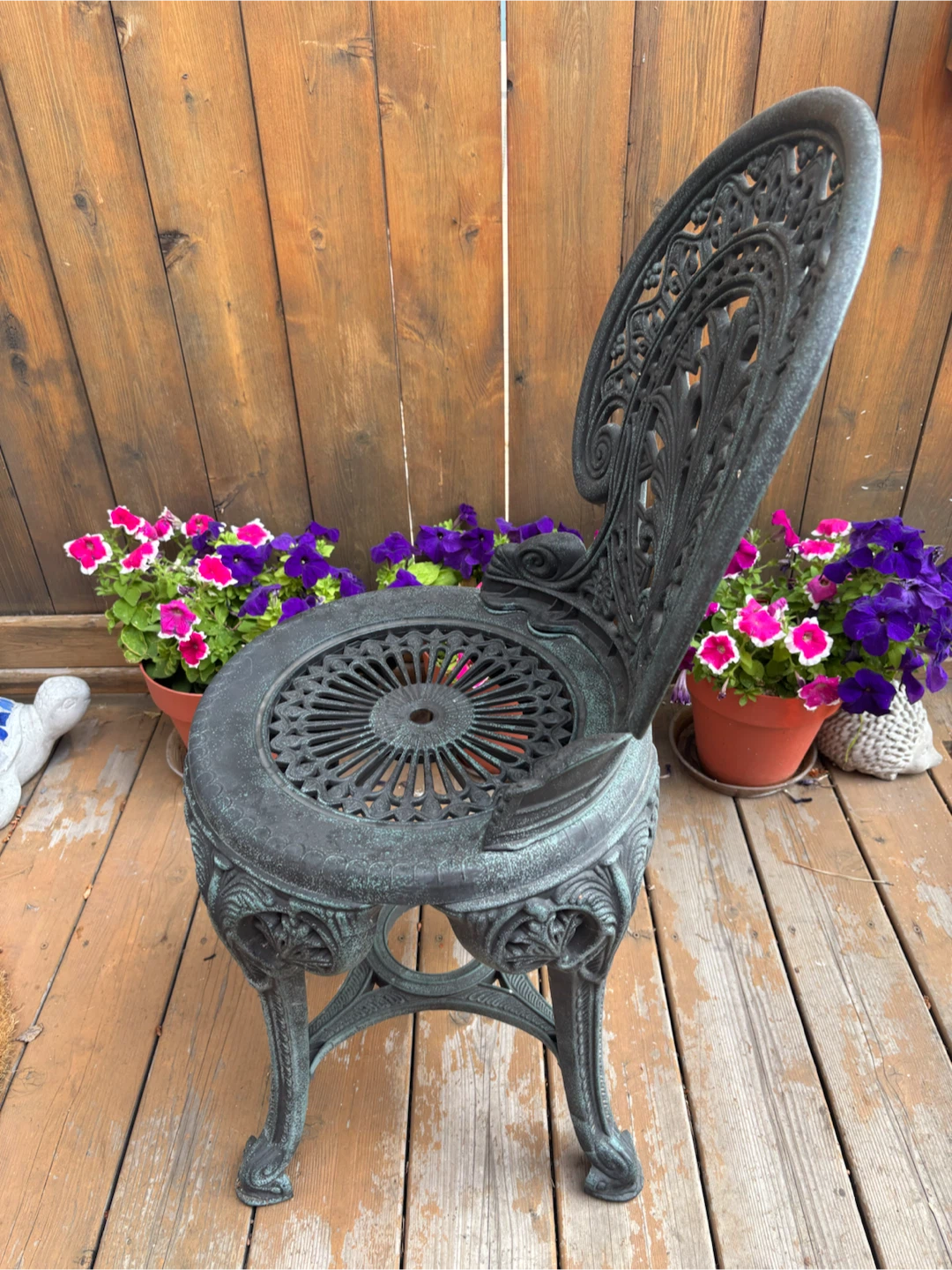 Ornate plastic resin Patio Chair - photo 3