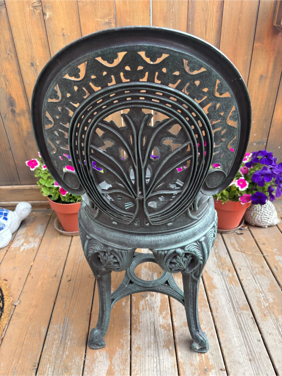 Ornate plastic resin Patio Chair - photo 4