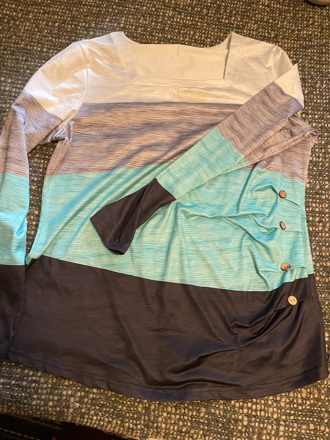 Two Colour Block Long Sleeve Tops - photo 3