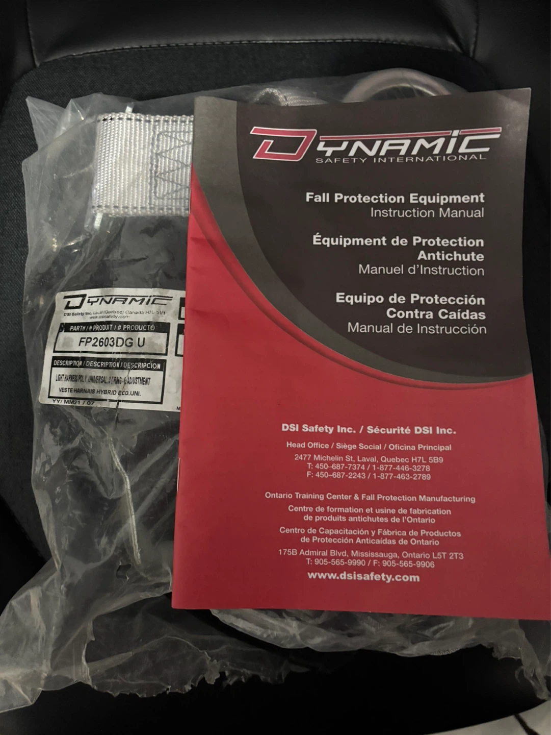 Dynamic Safety International Full Body Harness