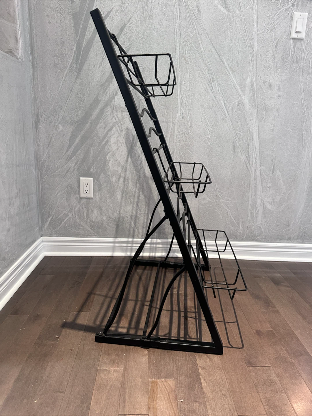 Black Metal Tiered Plant Stand - photo 3