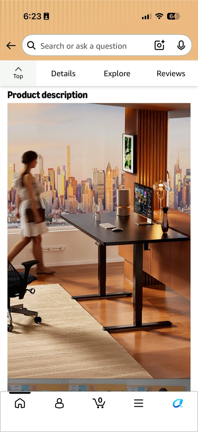 Electric Sit-Stand Desk( 40" × 24")– Adjustable Height - photo 4