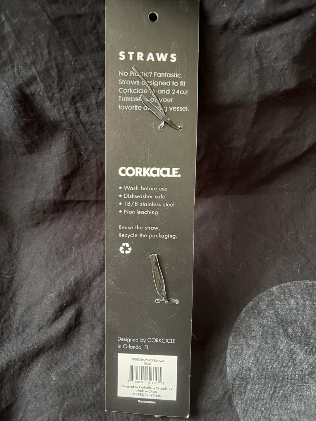 NEW! CORKCICLE Straws - Gold - photo 2