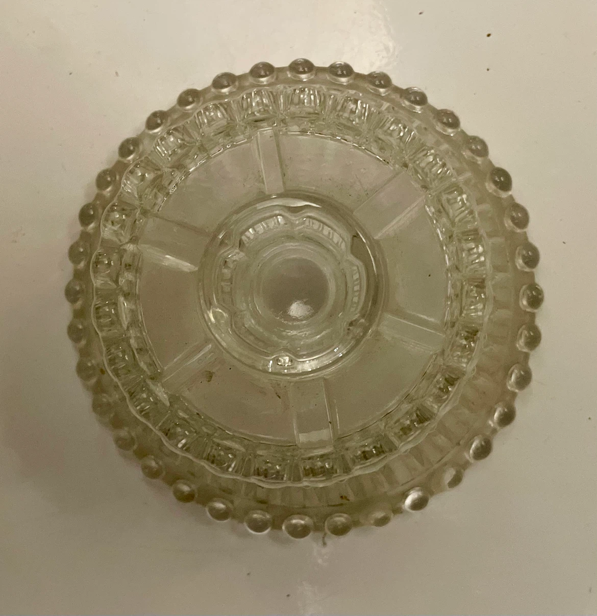 VINTAGE CUT GLASS CANDLE HOLDER - photo 4