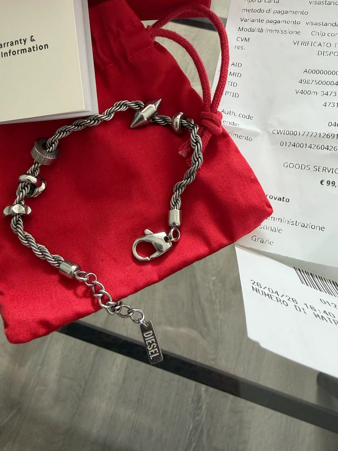 Diesel Stainless Steel Charm Bracelet - photo 2