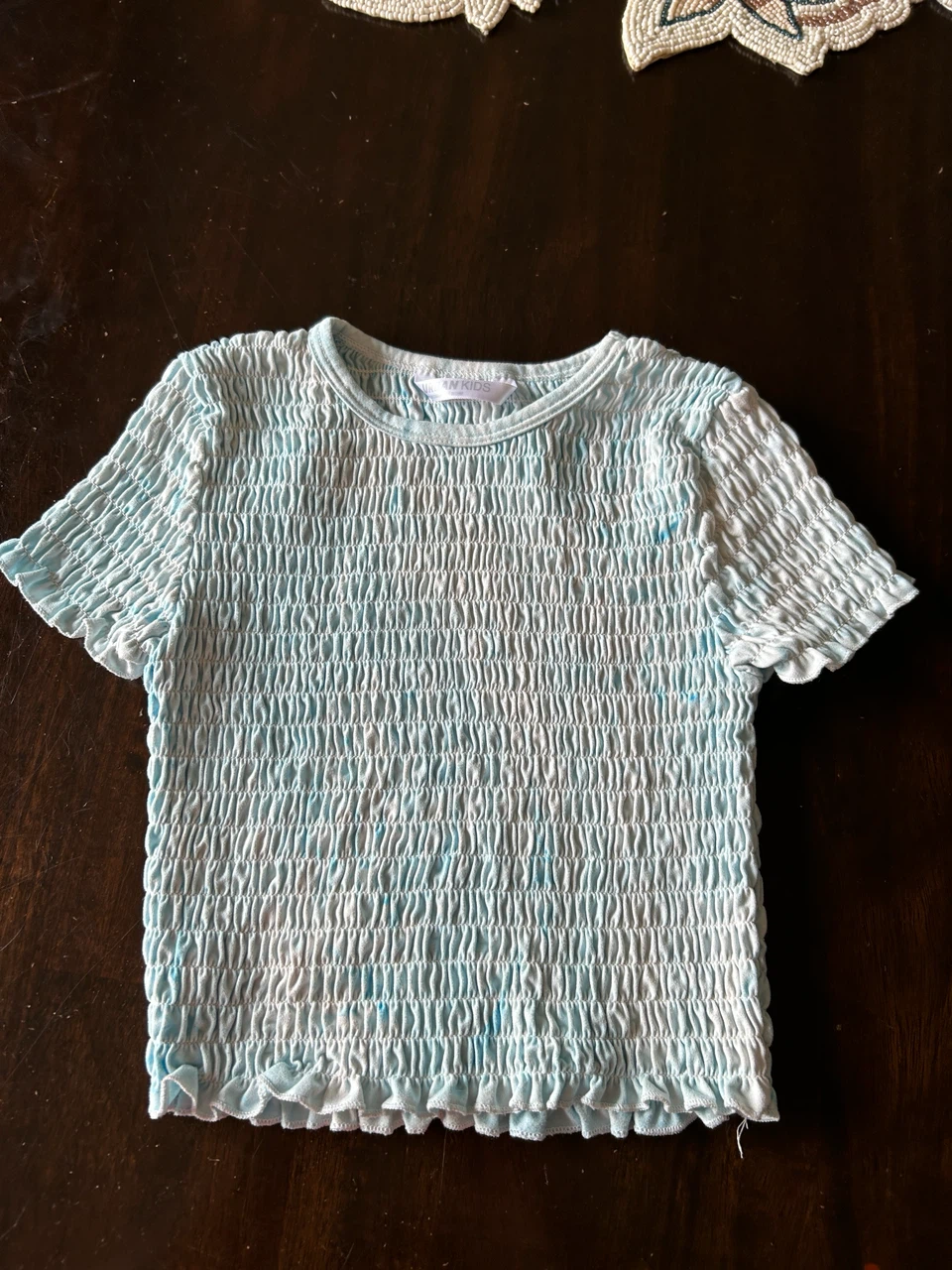 Urban kids size 7/8 Light Blue Smocked T-Shirt