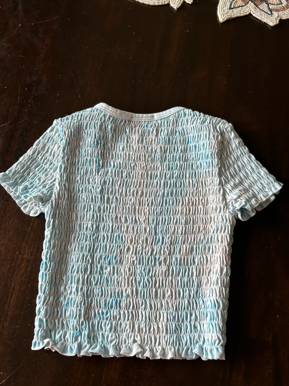 Urban kids size 7/8 Light Blue Smocked T-Shirt - photo 2