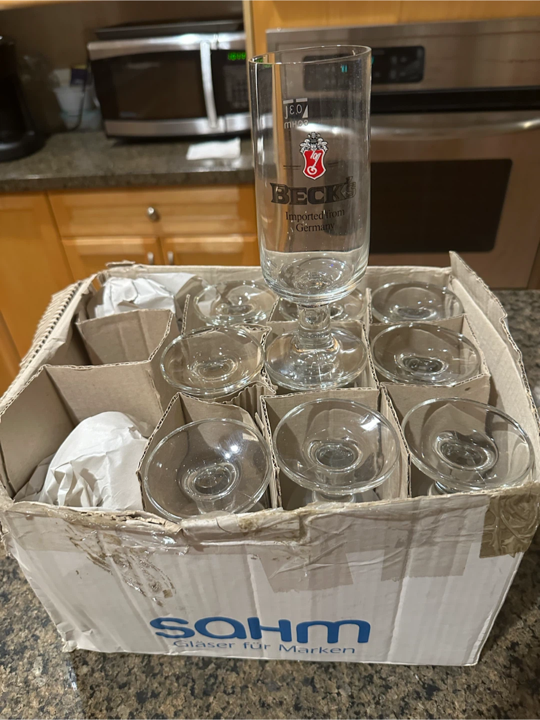 New Becks Beer Glasses