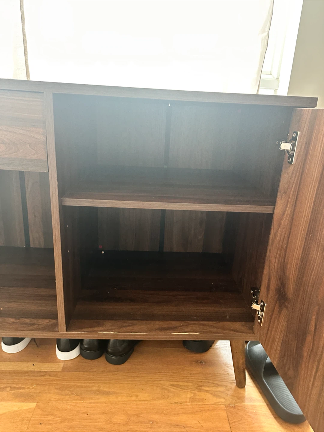 Mid-century Modern Walnut Console Table - photo 4