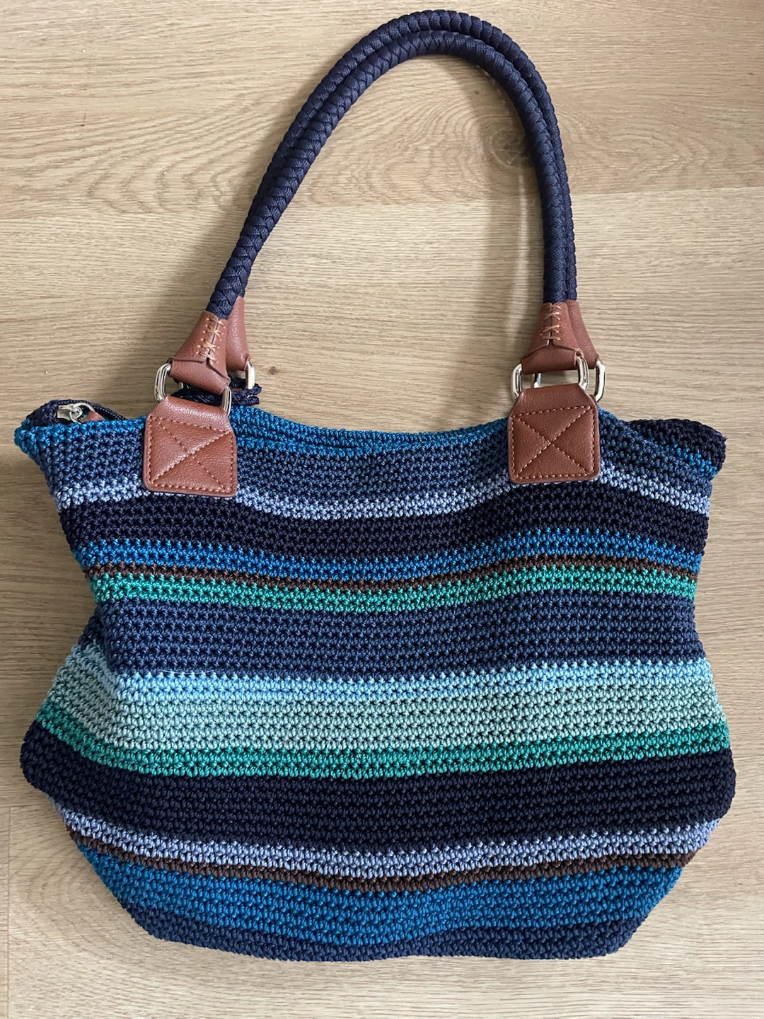 The Sak Crocheted Stripe Tote Bag - photo 2